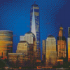 One World Trade Center At Night Diamond Paintings