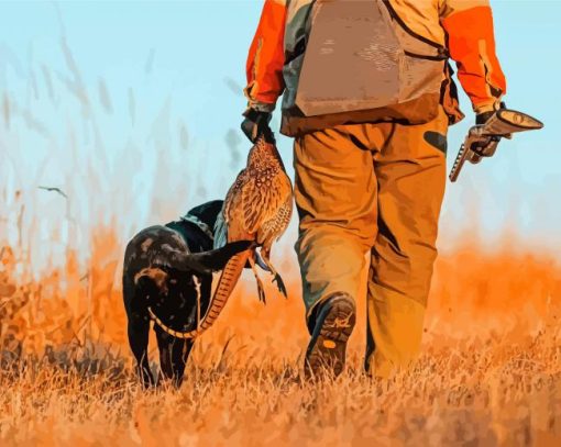 Pheasant Hunting In North America Diamond Paintings