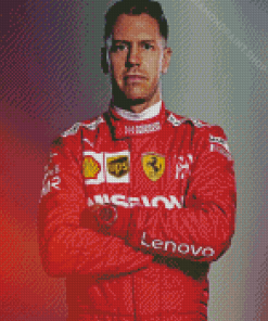 Racing Driver Sebastian Vettel Diamond Paintings