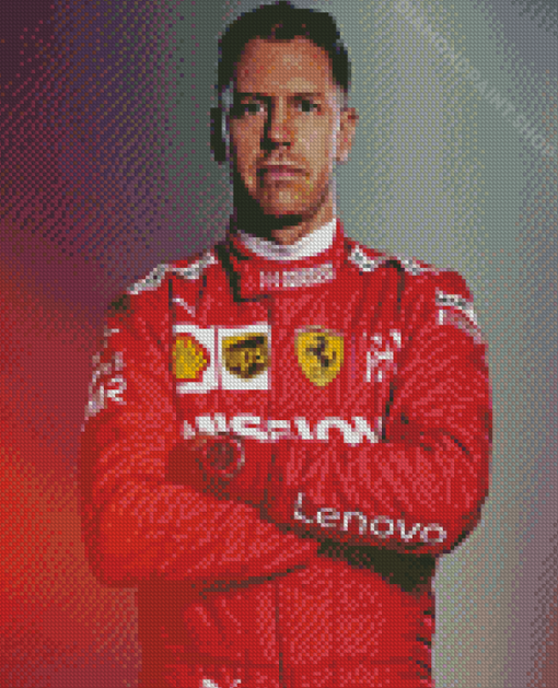 Racing Driver Sebastian Vettel Diamond Paintings