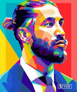 Sergio Ramos Pop Art Diamond Paintings