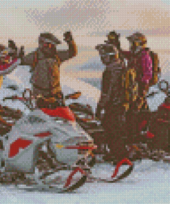 Ski Doo Snowmobiles Diamond Paintings