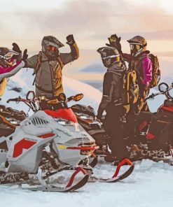 Ski Doo Snowmobiles Diamond Paintings