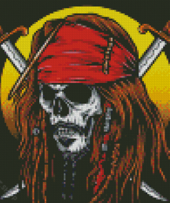 Skull Pirate IIlustration Diamond Paintings