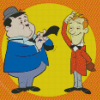 Stan And Ollie Cartoon Diamond Paintings