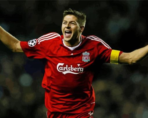 Steven Gerrard Liverpool Player Diamond Paintings