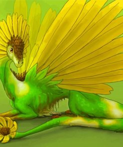 SunFlower Dragon Diamond Paintings