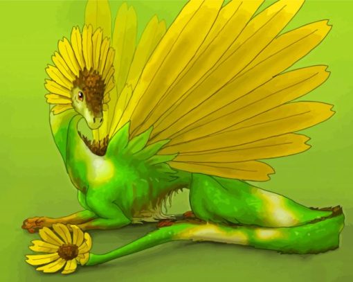 SunFlower Dragon Diamond Paintings