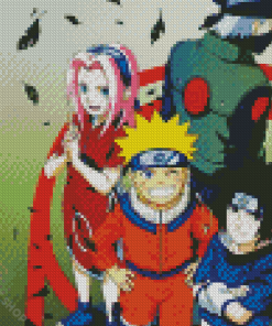 Team 7 Anime Diamond Piantings