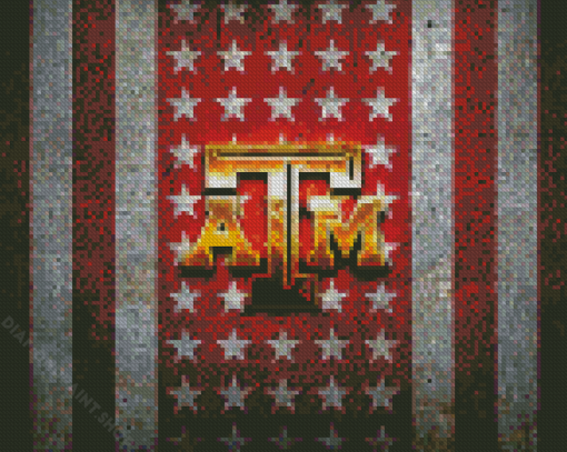 Texas A M Logo Art Diamond Paintings