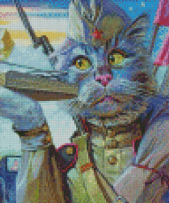 The Army Cat Diamond Paintings