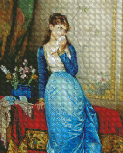 The Letter By Auguste Toulmouche Diamond Paintings