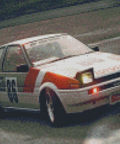 Toyota AE86 Race Car Diamond Piantings