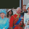 UK Royal Family Diamond Piantings