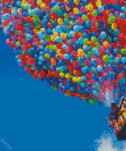 Up Balloons Diamond Paintings