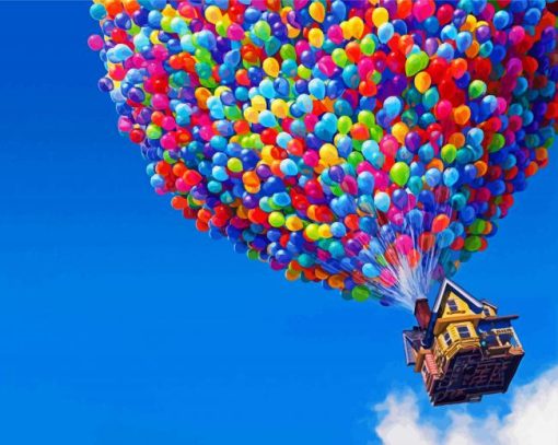 Up Balloons Diamond Paintings