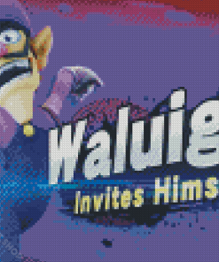 Waluigi From Super Mario Smash Bros Diamond Piantings