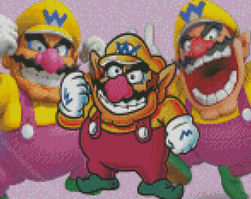 Wario Cartoon Diamond Paintings