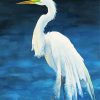 White Egret Bird Diamond Paintings