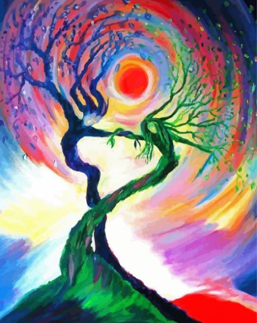 Abstract Female Tree Diamond Paintings