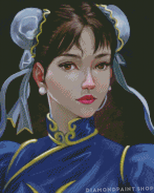 Aesthetic Chun Li Warrior Diamond Paintings