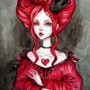 Aesthetic Queen Of Hearts Diamond Paintings