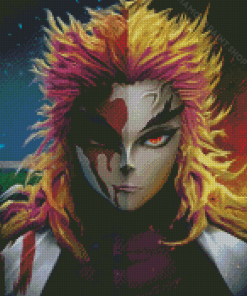 Aesthetic Rengoku Diamond Paintings