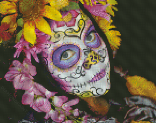 Aesthetic Sugar Skull Girl Diamond Paintings