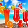 Aesthetic Tropical Drinks Diamond Paintings