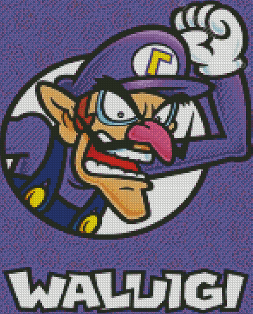 Aesthetic Waluigi Diamond Piantings