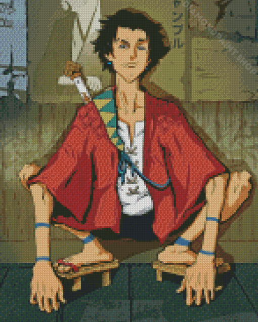 Aesthetic Samurai Champloo Diamond Piantings