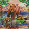 Bears Family Diamond Paintings