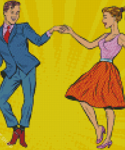 Classy Dancers Pop Art Diamond Paintings