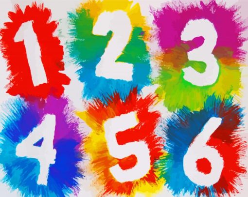 Colorful Numbers Diamond Paintings