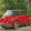 Cool Red Vw Super Beetle Convertible Diamond Piantings