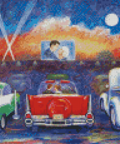 Drive In Movie Theater Diamond Paintings