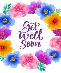 Floral Get Well Soon Diamond Paintings