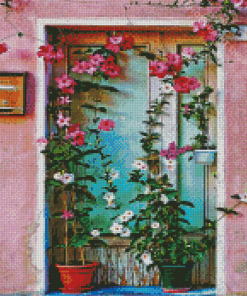 Flower Door Diamond Paintings