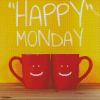 Happy Monday Cups Diamond Piantings