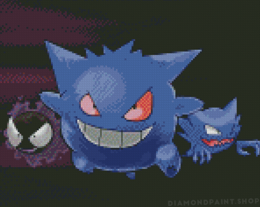 Haunter Pokemon Diamond Paintings