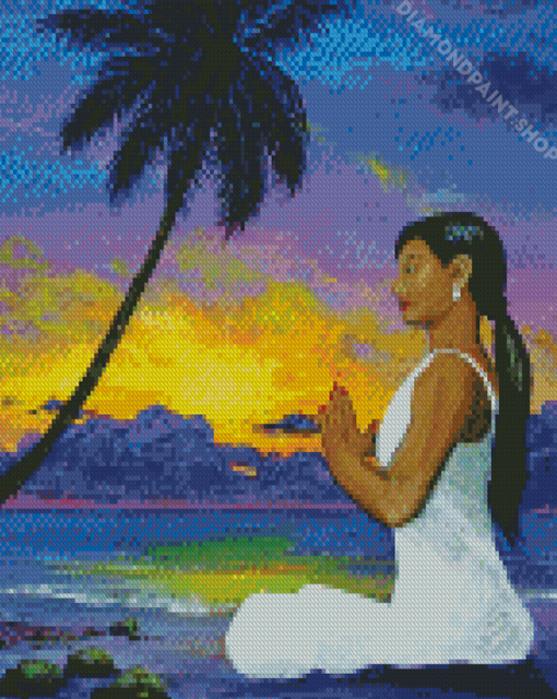 Meditation Beach Diamond Paintings