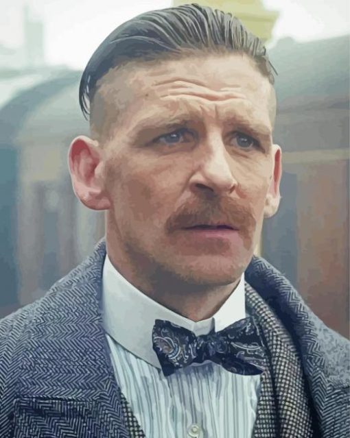 Peaky Blinders Arthur Shelby Diamond Piantings