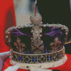 Purple Queen Crown Diamond Paintings