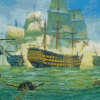 Sea British Navy Ships Art Diamond Paintings