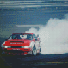 Smoke Stock Car Drifting Diamond Paintings