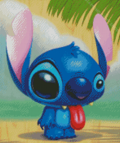 Stitch With Tongue Out Diamond Paintings