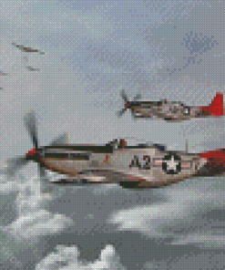 Tuskegee Airmen Military Planes Diamond Paintings