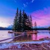 Two Jack Lake At Sunset Diamond Paintings