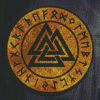 Valknut Vikings Symbol Diamond Paintings