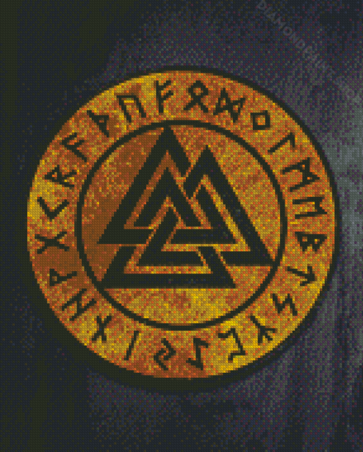 Valknut Vikings Symbol Diamond Paintings